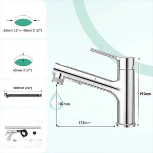Grifo CUPC de bajo precio con certificación CE, diseño moderno, marca registrada, para baño, ducha y lavabo - Product Image 2