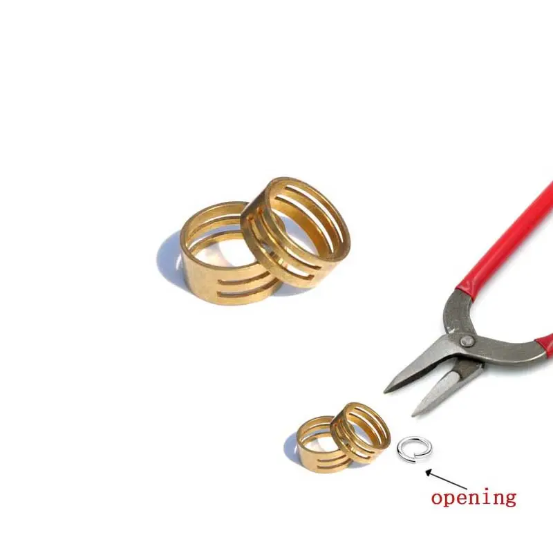 Messing Offene geteilte Bieger inge Schließen Finger Schmuck Werkzeuge für DIY Herstellung Handwerk Kreis Perlen zange Öffnen Helfer Werkzeuge