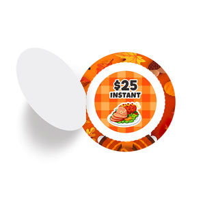 Tarjetas de juego promocionales de vacaciones Pull Tabs Impresión a todo color <span class=keywords><strong>Precio</strong></span> de fábrica Círculo inminente Premio una ventana Pull TAB tickets - Product Image 3