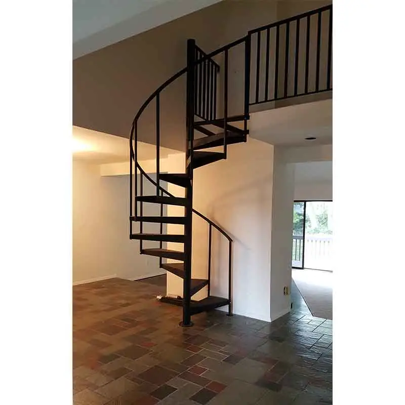 Escalera de espiral rústica de alta gama, Blh-26, antigua, para casa y Villa