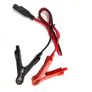 Alligator Clip to SAE Cable Quick Release Cable Car Solar Charging Extension Cord Battery Jumper Cables