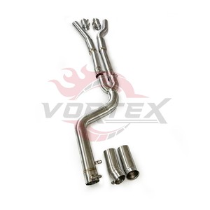 Tubo intermedio de alto rendimiento Vortex SS304 para BMW M240i G42 3.0T B58 2022-2025, escape de carreras de alto flujo, eliminación de resonador en la sección media - Product Image 3