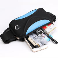 Riñonera Deportiva Impermeable de Neopreno Ultraligera Unisex con Cierre de Cremallera y Correa Ajustable para Correr, Ciclismo, Fitness y Gimnasio