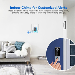 スマートなビデオドア電話ナイトビジョン防水ワイヤレス簡単セットアップホームセキュリティPIR - Product Image 6