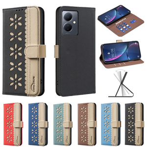Mix Couleur Fleur En Cuir Portefeuille Stand Téléphone étui pour VIVO Y39 5G Y29 Y38 Y200i Y03 4G Y78 Y36 Y27 <span class=keywords><strong>Y35</strong></span> Flip Titulaire De La Carte Couverture - Product Image 1