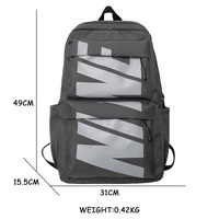 Sac à dos de sport et de voyage unisexe en nylon Oxford avec fermeture éclair antivol et imperméable pour adolescents - Vente en gros