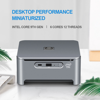 HLY Mini Ordinateur PC Dans-tel Core i9 9880H i7 9850H i5 9400H 8 Noyaux 2 * DDR4 M.2 SSD DP 4K 60fps 5 * USB Type-C WiFi Win10 HTP Gaming