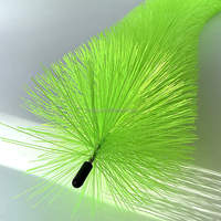 Brosse de nettoyage pour bassin de carpes koï japonaises avec filtre biologique industriel, manche en acier inoxydable, diamètre et longueur personnalisables