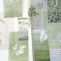 Lot de 18 carnets de notes en papier artisanal Yinxi, série Artistic Bill Style Bullet Journal, décorations DIY