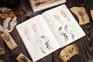 Scrapbooking matériel timbre Kawaii lettre d'amour Design <span class=keywords><strong>encre</strong></span> bois Vintage décoration Kawaii caoutchouc timbre en bois timbre en bois de henné - Product Image 6