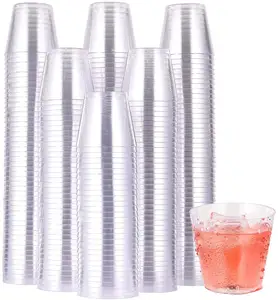 Wholesale factory price 1oz 2oz 3oz 30ml shot glasses clear juice communion disposable plastic cups