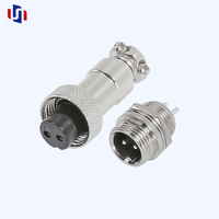 Câble d'extension d'alimentation DC personnalisé avec connecteur aviation 2 broches DIN GX16 pour système d'énergie solaire, faisceau de câblage 200 mm