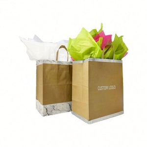 Wholesale Custom Luxury <b>Gift</b> Paper <b>Bags</b> Personalized Handbags Recycled Shopping Paper <b>Bags</b> With Your Own Logo - Product Image 3