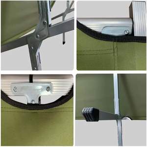 Lit de camping pliable ultraléger en aluminium pour les vacances en plein air - Product Image 4