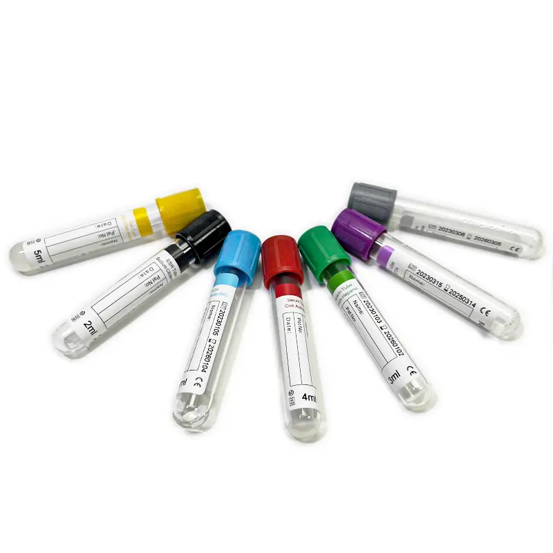 Disposable k3 edta sodium citrate medical plasma gel tube plain vacuum blood sample collection test tubes