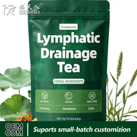 Sachets de tisane détoxifiante lymphatique : réduisent le gonflement et la rétention d'eau, soutien lymphatique naturel