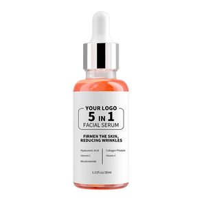 Sérum éclaircissant anti-rides à l'acide hyaluronique en marque propre avec niacinamide et vitamine E et C, formule liquide 5 en 1 pour le visage - Product Image 2