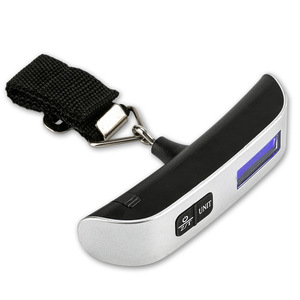 Portable Digital Luggage Scale Silver Gray Battery Powered For Travel And Express Delivery Small Accurate Gram Measurement - Product Image 1