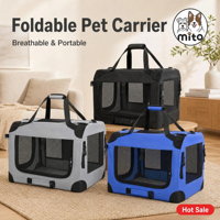 Siège de voiture pliable pour animaux de compagnie, grande capacité, cage pour chien, sac de transport pour chat, lit de voyage pour animaux de compagnie
