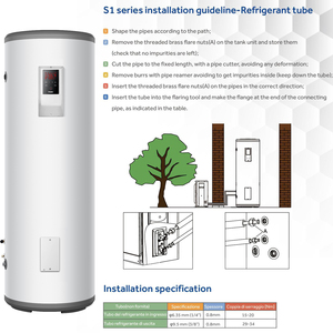 Haier New Energy Smart 300 litres chauffe-eau domestique Air Eau Thermann Split System Chauffage électrique à haute efficacité - Product Image 5