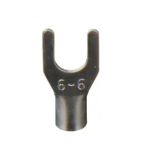 Cobre nus Non Isolated lugs SNB série Screw Terminal U Tipo Cabo Fio Conectores Elétricos Fork Spade Crimp Terminal