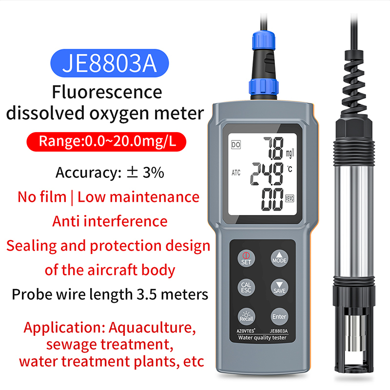 เครื่องวัดออกซิเจนเรืองแสง JE8803A