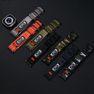 苹果手表10 9 8超<span class=keywords><strong>2</strong></span>带49毫米S10 46MM毫米编织运动带个性化加宽尼龙轨迹环表带 - Product Image 1