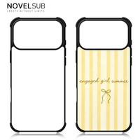 NOVELSUB pour iPhone 17 Series – Coques de téléphone vierges en TPU 2D pour sublimation, protection intégrale des 4 coins, personnalisables DIY