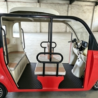 Tricycle Électrique Ouvert 1500W, Grande Capacité, 9 Places, pour Transport de Passagers et Service de Navette Rurale