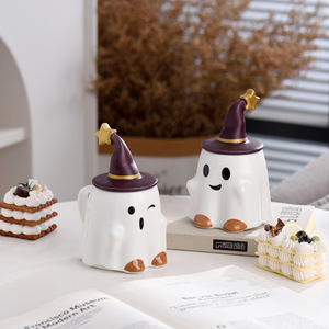 Taza <span class=keywords><strong>de</strong></span> cerámica divertida fantasma <span class=keywords><strong>de</strong></span> Halloween <span class=keywords><strong>para</strong></span> novio taza práctica con <span class=keywords><strong>diseño</strong></span> <span class=keywords><strong>de</strong></span> dibujos animados <span class=keywords><strong>para</strong></span> fiesta <span class=keywords><strong>de</strong></span> cumpleaños o regalo <span class=keywords><strong>de</strong></span> novia - Product Image 1