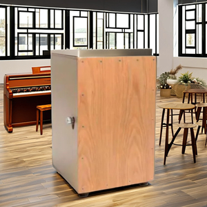 ไม้เบิร์ชตี cahone Cajon กลองกระเป๋า PVC สายปรับได้คู่พร้อมสายกีต้าร์ภายในเครื่องดนตรี - Product Image 2