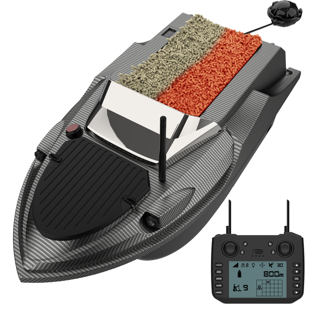 RC Bait Boat  GPS 180 Points 800m Range 3kg Load Capacity One-Click Net Plastic Construction 8.0mph 20000mAh