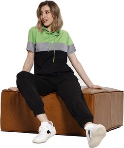 Fitspi top da <span class=keywords><strong>donna</strong></span> vestiti estivi felpe con cappuccio per camicie da <span class=keywords><strong>donna</strong></span> camicette Casual a maniche corte - Product Image 3