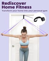 Youfei Fitense - Juego de Bandas Elásticas Portátiles para Ejercicio, Látex Grueso, Anclaje para Puerta, Terapia Física para Mujeres, Entrenamiento Muscular, 5-8 Libras