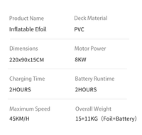Planche de surf gonflable hydroptère électrique orientable à vendre