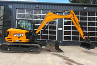 Mini-excavatrice JCB 86C-2, excavatrice compacte de 8 tonnes, excavatrice d'origine américaine pour une efficacité élevée avec CE EPA