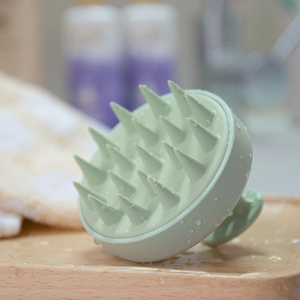 Wheat Straw <b>Scalp</b> Exfoliator Care Hair Washing Shampoo <b>Brush</b> Body Shower Massager Shampoo <b>Brush</b> - Product Image 5