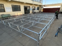Scène de danse modulaire rapide en métal pour l'extérieur, assemblage rapide, anti-rouille, capacité de charge de 1000 kg, pour événements