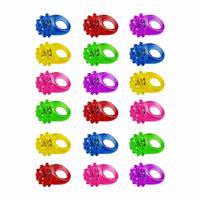 Anillos de Goma con Luces LED Intermitentes al por Mayor para Fiestas, Juguete Luminoso para Dedos