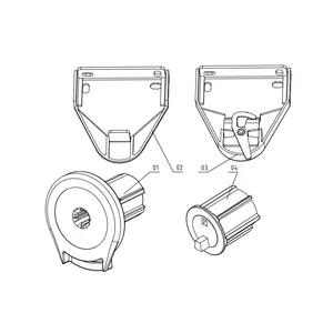 Schatten teile Jalousien Feder mechanismus Komponenten Blind rollen kupplung Manueller Mechanismus