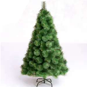 Decoração de casa árvore de natal, pré-iluminada, árvore de natal, férias para decoração, área interna, 3ft a 7ft, verde, oem, item de pvc personalizado