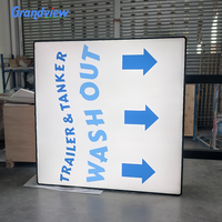 Équipement publicitaire en feuille acrylique Cateen, enseignes LED, boîte à lumière LED