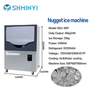 Machine à glaçons commerciale de 32 kg avec système de refroidissement hybride à compresseur, machine à glaçons automatique pour les boissons, les cafés et les restaurants - Product Image 5