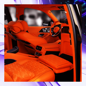 ชุดแต่ง 4 ที่นั่ง สีส้ม สำหรับรถยนต์ GLS450 (X167) ปี 2022 - Product Image 2
