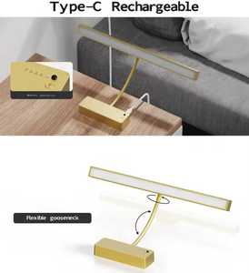 Nouvelle lampe murale <span class=keywords><strong>sans</strong></span> <span class=keywords><strong>fil</strong></span> noire avec chargeur, lumière <span class=keywords><strong>LED</strong></span> réglable pour <span class=keywords><strong>tableau</strong></span>, télécommande, minuterie, intensité variable, 3 couleurs - Product Image 3