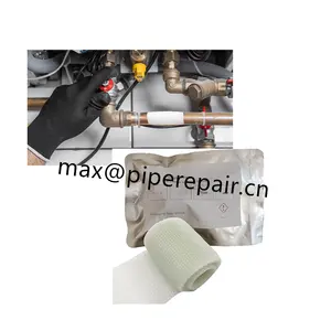 High Pressure Pipe Joint Crack Repair Bandage Kit Free Samples Fiberglass Quick Pipe Repair Bandage with Polyurethane Resin