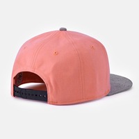 Casquette de baseball rose en coton peigné brodé, style européen et américain, hip-hop, 6 panneaux, imprimée numériquement, populaire toutes saisons