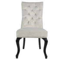Chaise de salle à manger de style colonial, série de luxe en velours, bois, banquet, note, mobilier de salle à manger