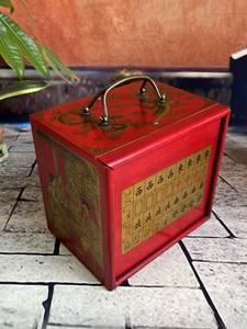 Jeu de <span class=keywords><strong>Mahjong</strong></span> miniature haut de gamme unique, manuel, avec chiffres et <span class=keywords><strong>lettres</strong></span> anglaises, boîte en bois, cadeau pour les personnes âgées, les étrangers, les voyages - Product Image 5