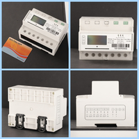 En stock livraison rapide carte à puce prépayée compteur d'électricité triphasé affichage LCD RS485 compteur d'énergie électrique sur rail DIN